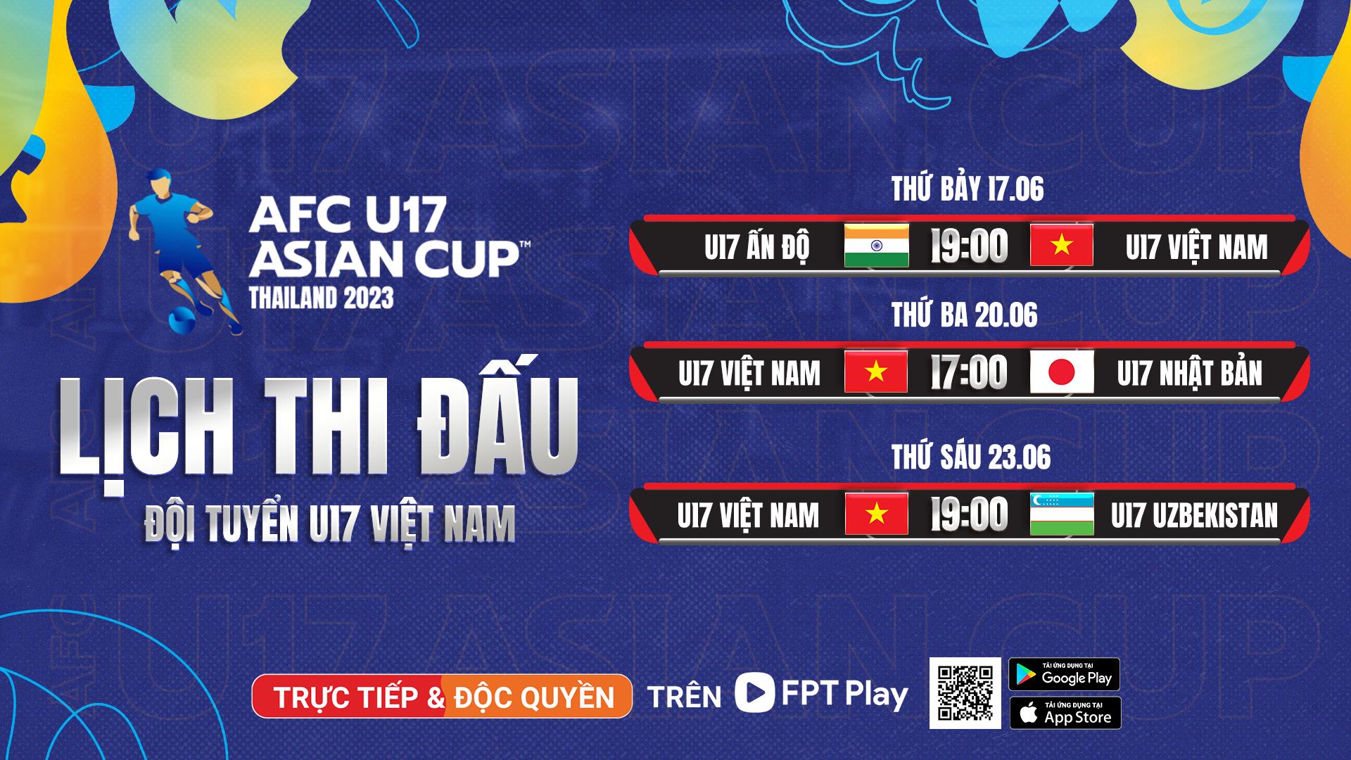 Xem ngay AFC U17 Asian Cup 2023 trên FPT Play để không bỏ lỡ bất kỳ khoảnh khắc nào!