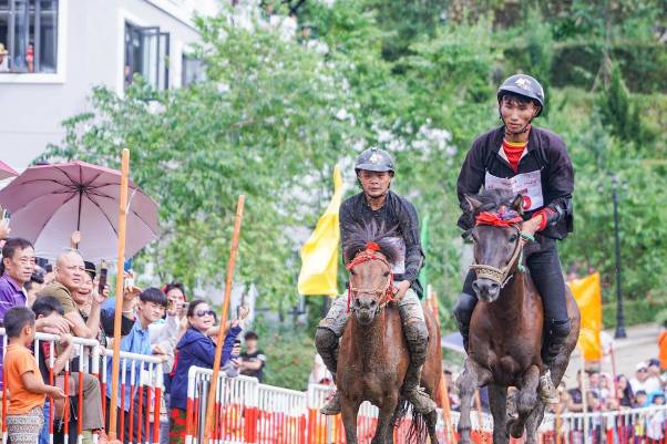 Du khách đội mưa xem đua ngựa ở Sun World Fansipan Legend - Ảnh 6.