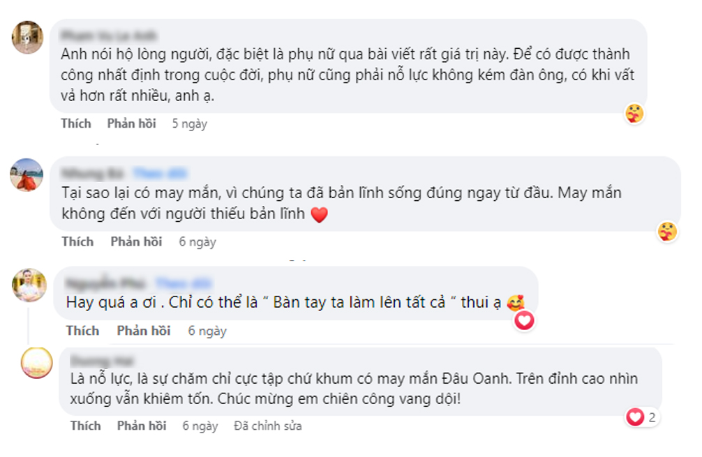 Mạng xã hội xôn xao khi loạt người nổi tiếng đồng loạt phản pháo trước ý kiến phụ nữ thành công nhờ “ăn may” - Ảnh 9.