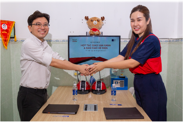 AIZEN Việt Nam hợp tác cùng BEST Express thử nghiệm chương trình Giao hàng không khí thải - Ảnh 2.