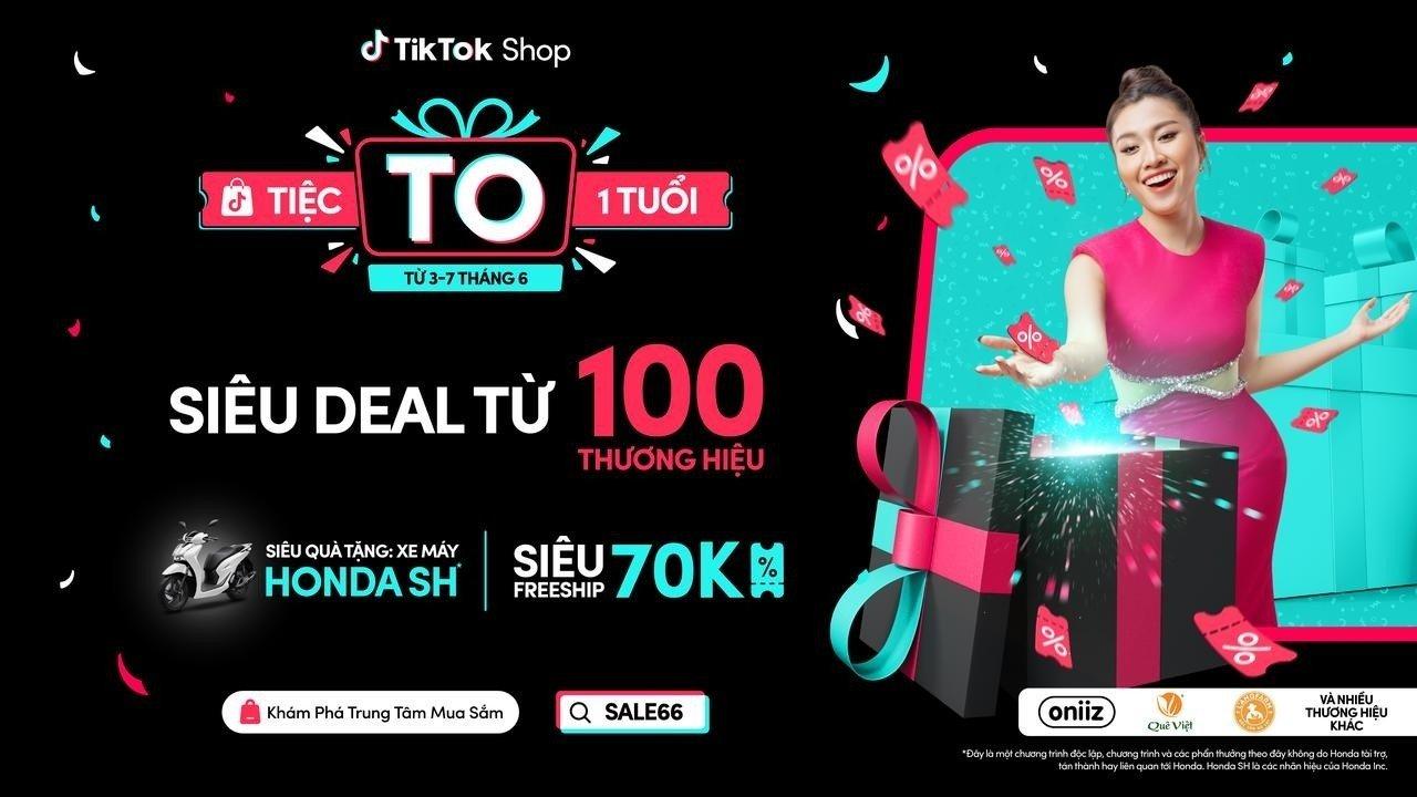 Chương trình Tiệc To 1 Tuổi của TikTok Shop tri ân cộng đồng mua sắm tại Việt Nam với loạt ưu đãi độc quyền - Ảnh 1.