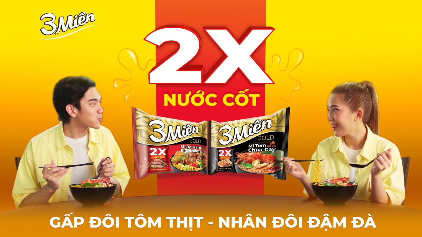 “Siêu phẩm” nâng cấp của mì 3 Miền gây sốt với vị ngon nhân đôi - Ảnh 2.