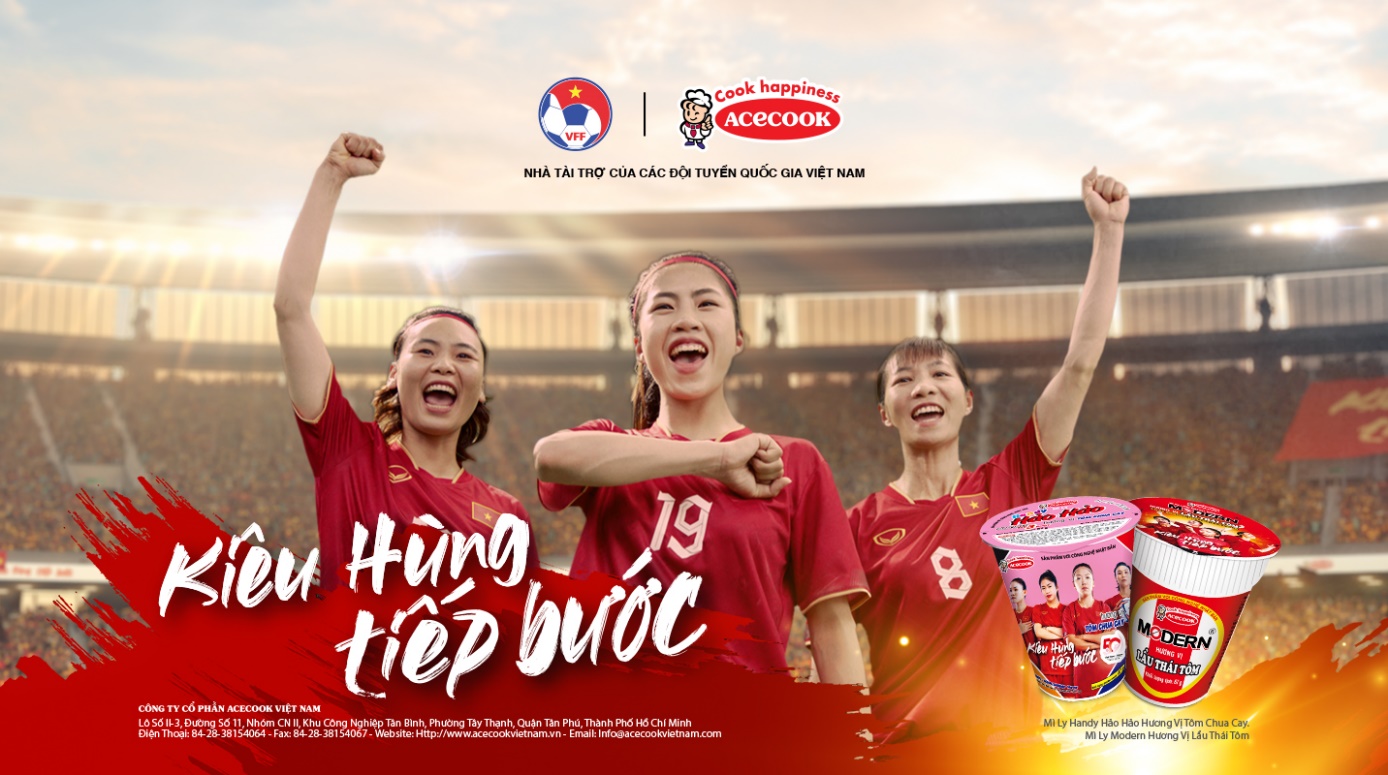 Acecook ra mắt TVC tiếp sức cho Đội tuyển nữ Việt Nam tại đấu trường quốc tế - Ảnh 1.