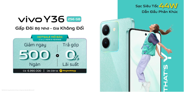 Thế Giới Di Động mở bán đặc biệt vivo Y36 giá chỉ 6,49 triệu đồng - Ảnh 1.