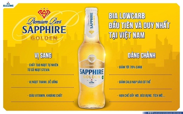 Sapphire Golden - Tự hào sản phẩm bia low-carb tiên phong tại Việt Nam - Ảnh 2.