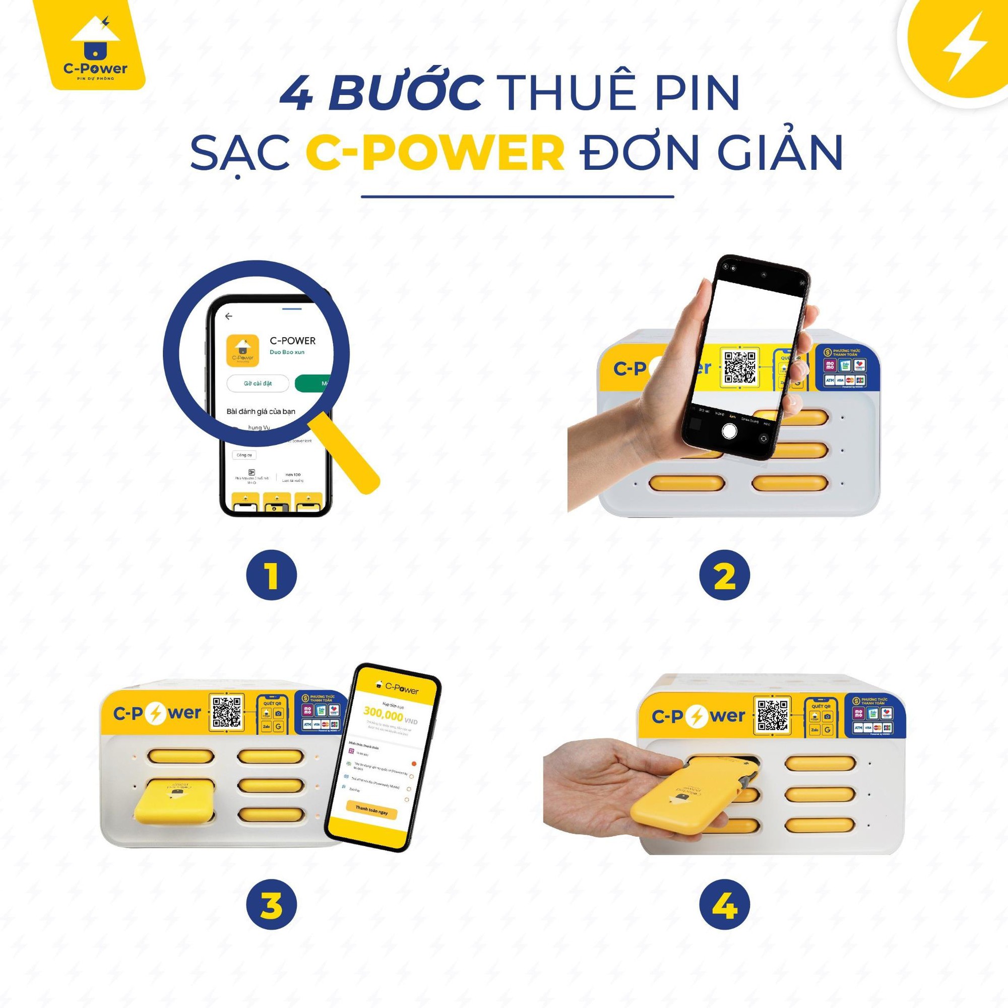 C-power - Ứng dụng thuê pin sạc dự phòng chất lượng giá hợp lý - Ảnh 3.