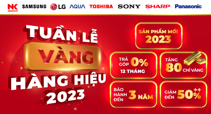 Hàng hiệu giảm sâu - Nguyễn Kim &quot;chơi lớn&quot; tặng khách hàng 10 chỉ vàng mỗi tuần - Ảnh 1.