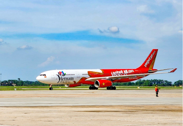 Biểu tượng Du lịch Việt Nam lên thân tàu bay lớn của Vietjet - Ảnh 1.