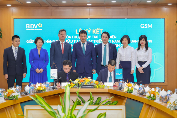 Công ty GSM ký kết thoả thuận hợp tác toàn diện với ngân hàng BIDV - Ảnh 1.