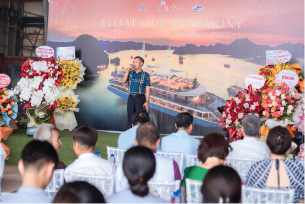 Lễ hạ thuỷ du thuyền Iris - nguồn cảm hứng khác biệt trên Vịnh Hạ Long - Ảnh 3.