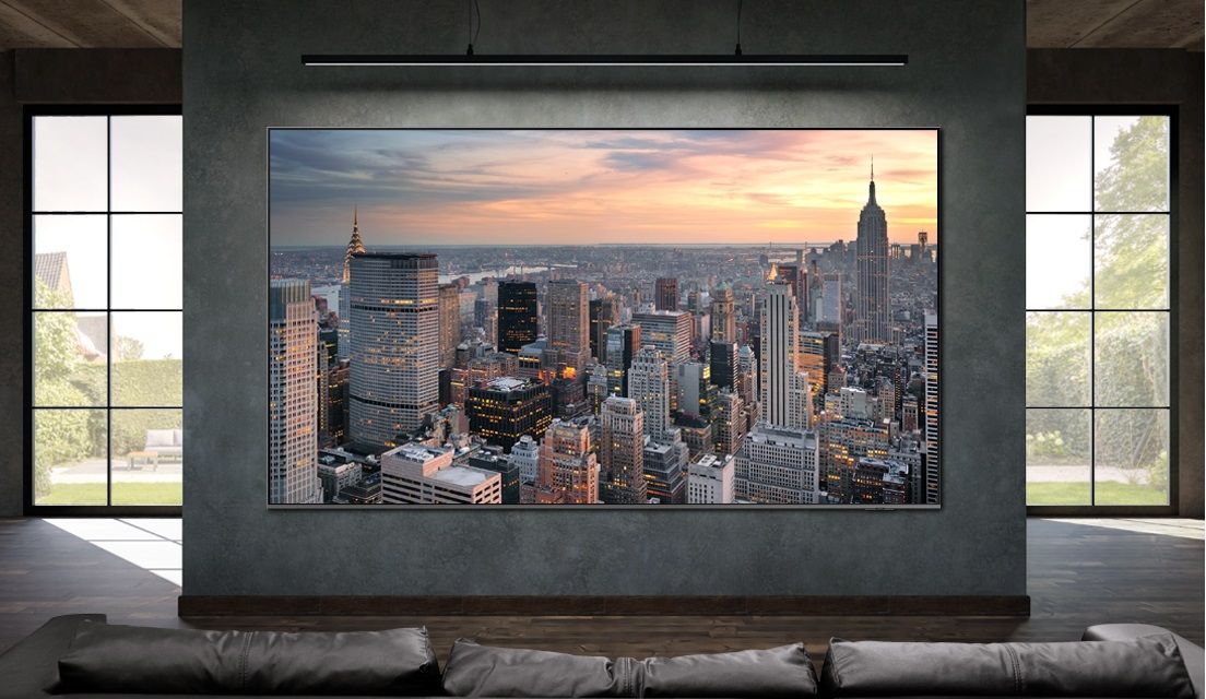 Tân vương giải trí phòng khách TV QLED 98 inch có gì đặc biệt? - Ảnh 1. Tân vương giải trí phòng khách TV QLED 98 inch có gì đặc biệt? - Ảnh 1.