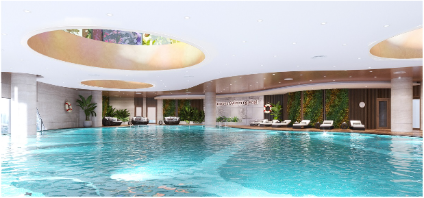 Bể bơi 4 mùa trên cao - đặc quyền thượng lưu như khách sạn của giới nhà giàu Bắc Giang - Ảnh 3.