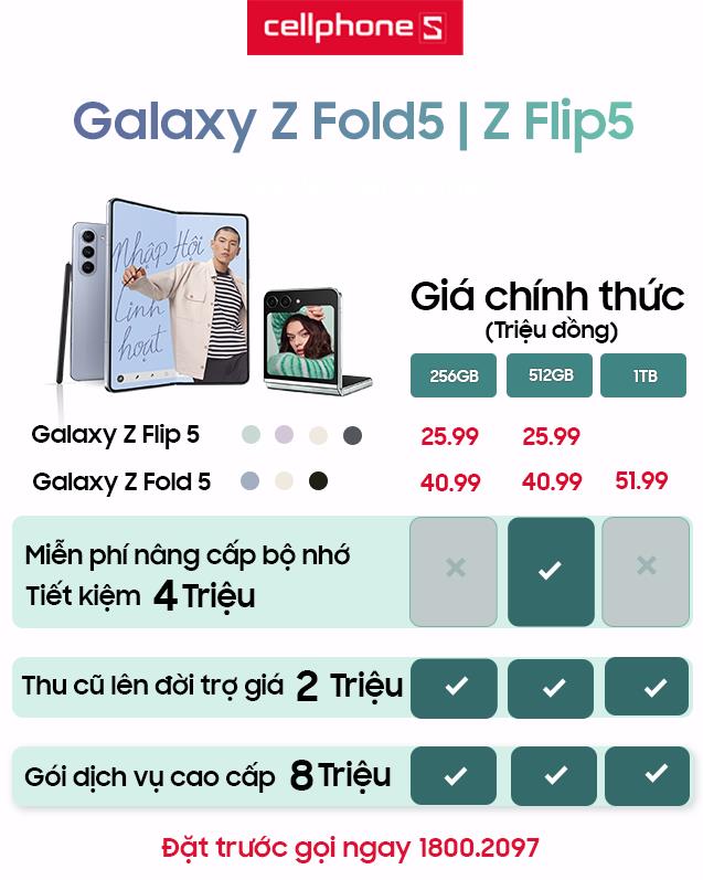 Hơn 600 khách hàng đặt trước Galaxy Z Fold5 Flip5 tại CellphoneS - Ảnh 1.
