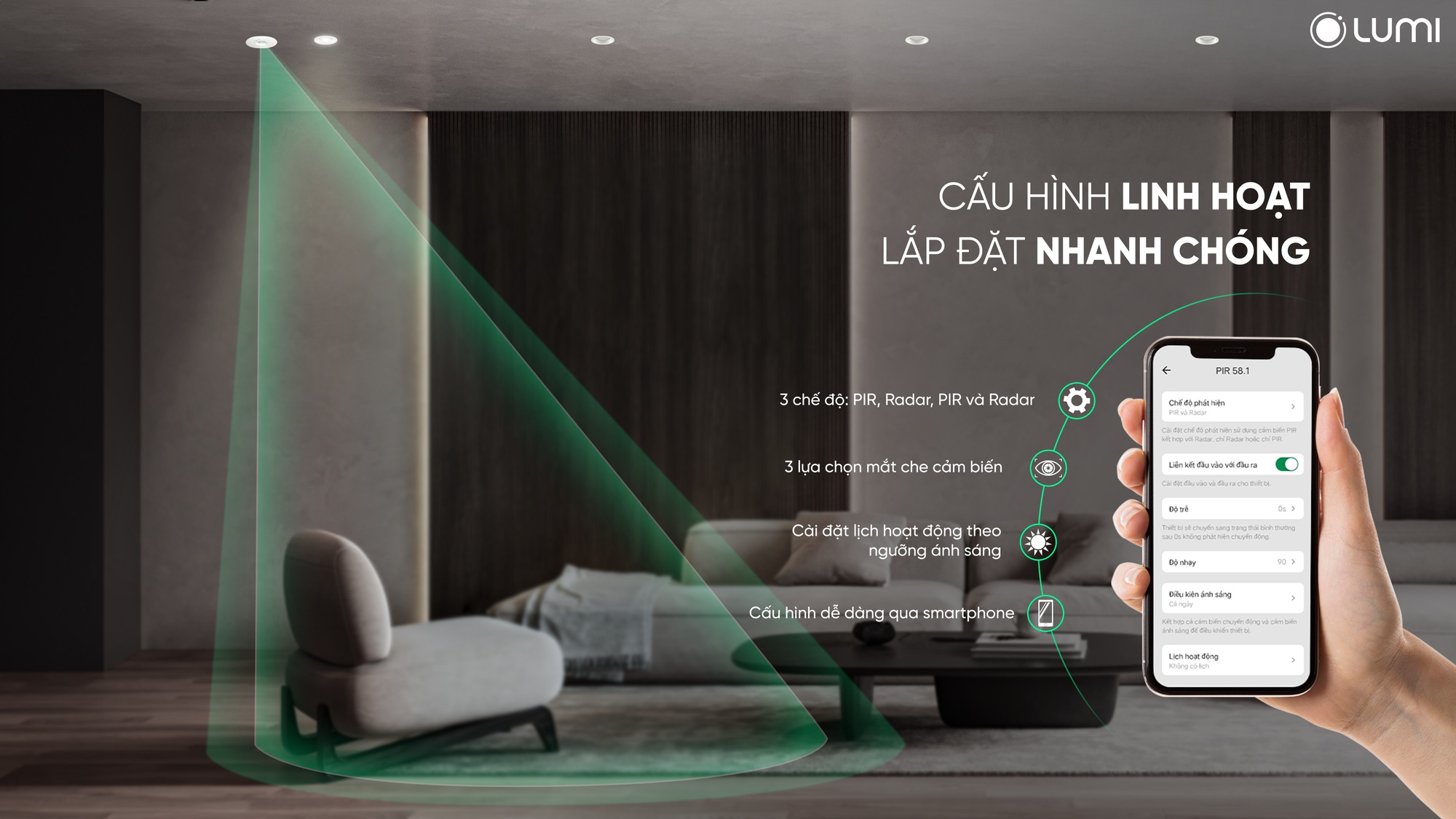 Cảm biến hiện diện Lumi - Tiên phong kết hợp công nghệ Radar và PIR - Ảnh 5.