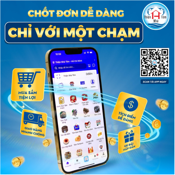 Thiện Nhà Tôm ứng dụng chuyển đổi số vào kinh doanh - Ảnh 2.