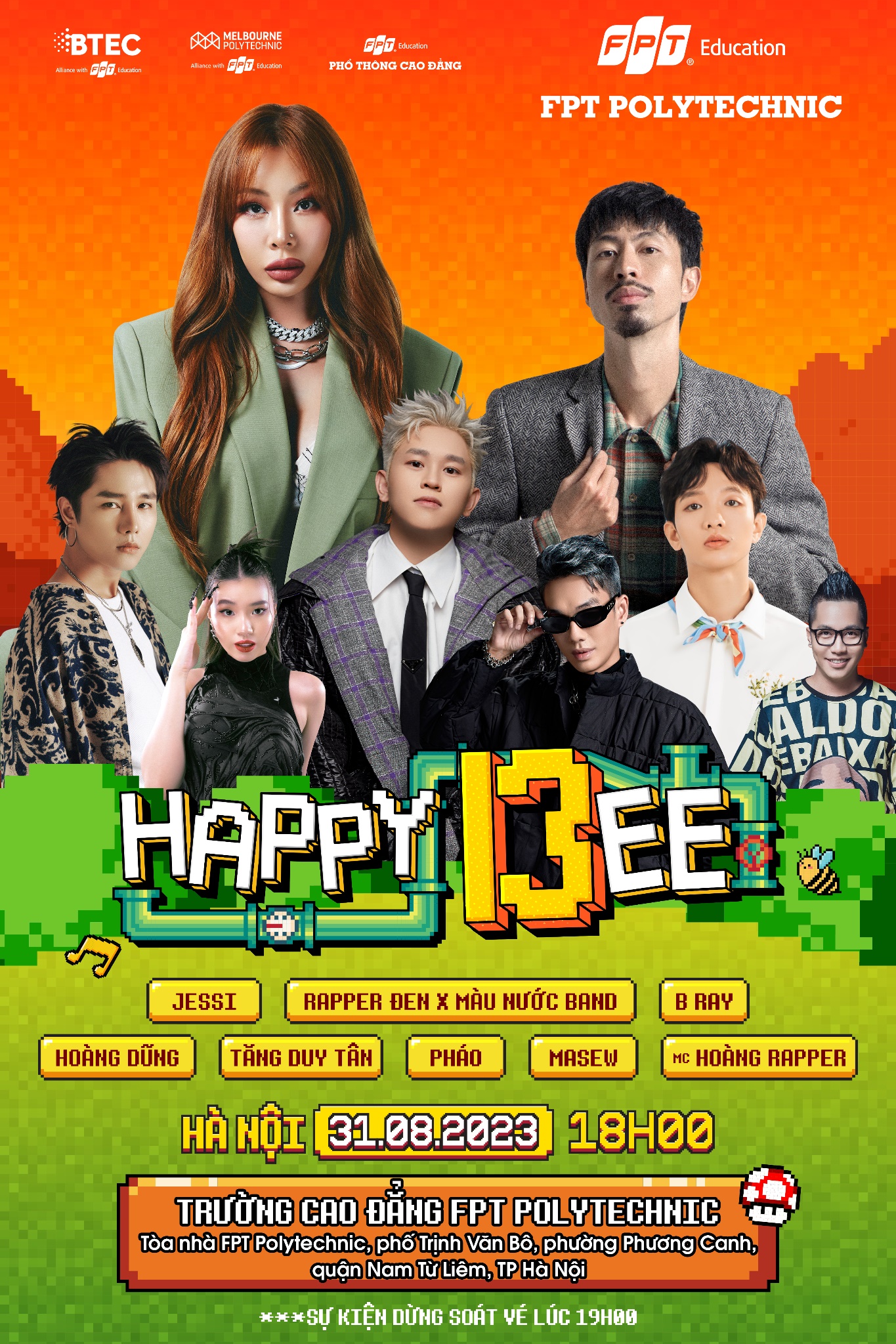 Happy Bee 13 đổ bộ Hà Nội cùng dàn line-up cực xịn: chị đại Kpop Jessi, Đen, Hoàng Dũng, B Ray, Masew… - Ảnh 1.