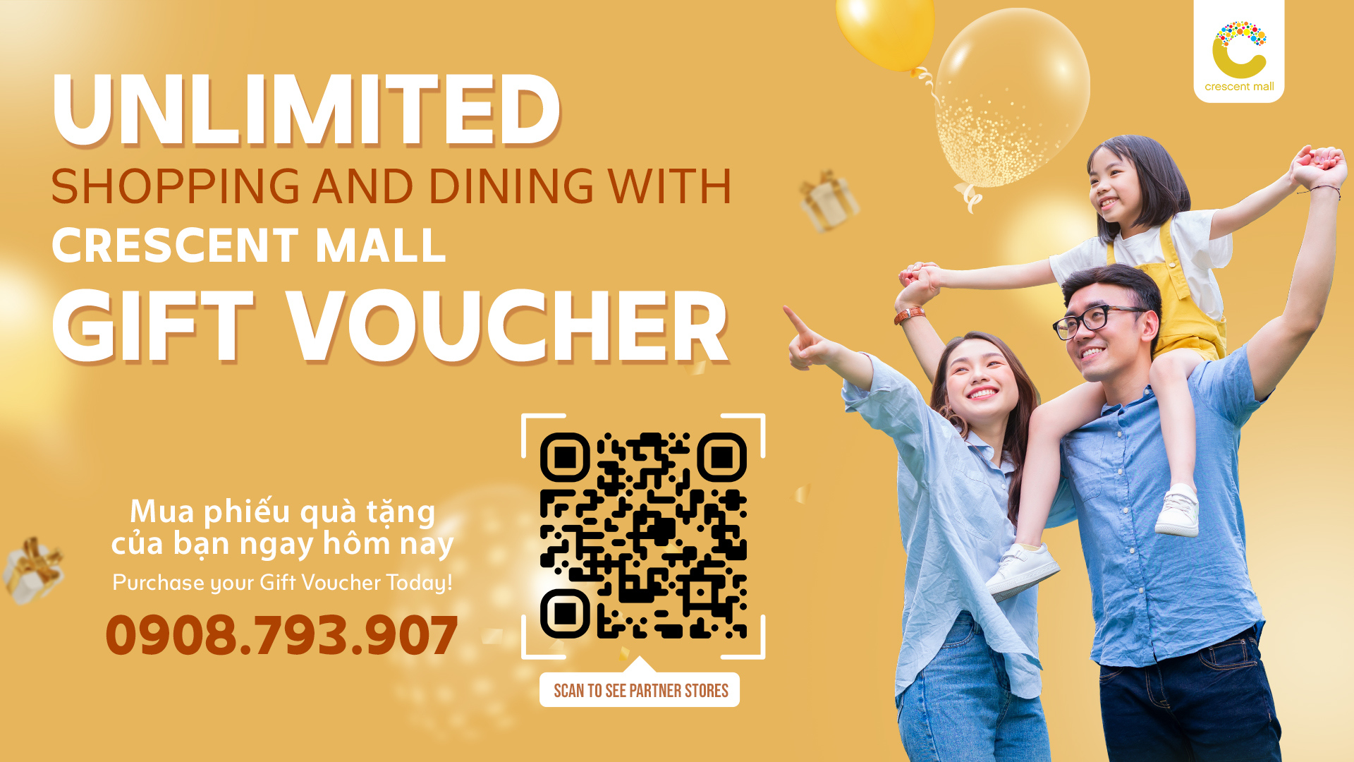 Crescent Mall Gift Voucher - Lựa chọn quà tặng hoàn hảo cho mọi người - Ảnh 1.