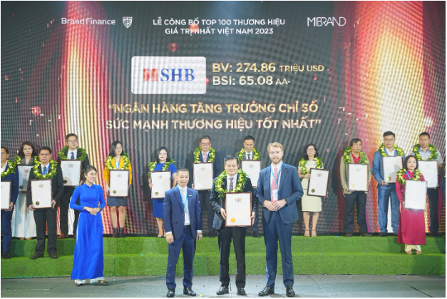 SHB là ngân hàng tăng trưởng chỉ số sức mạnh thương hiệu tốt nhất 2023 theo Brand Finance - Ảnh 2.