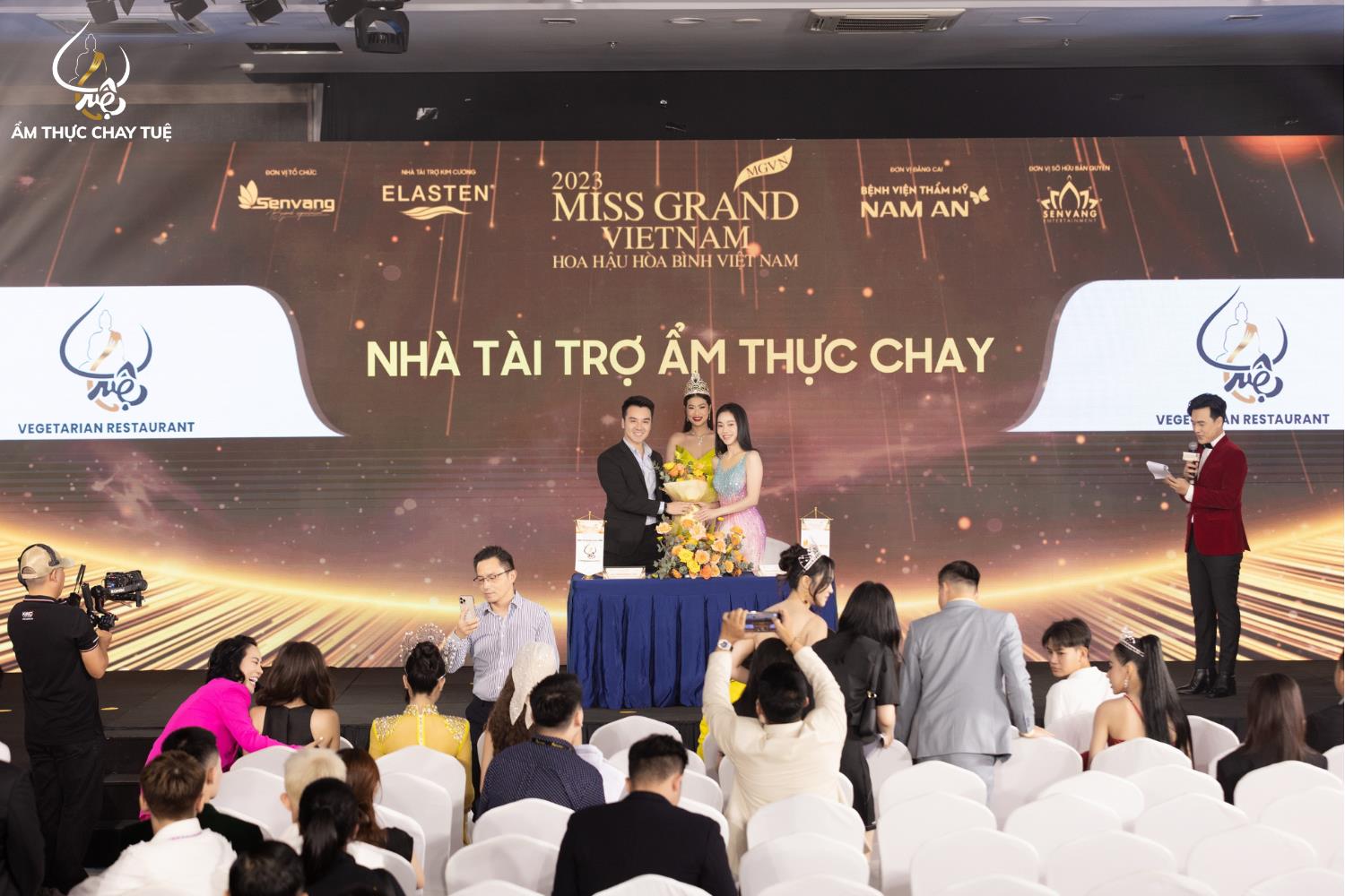 Ẩm thực chay Tuệ đồng hành cùng Miss Grand Vietnam 2023 - Ảnh 1.