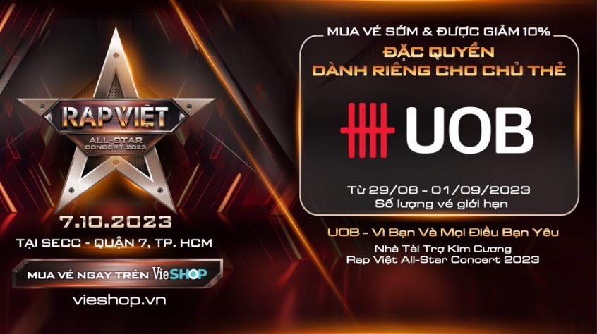 Chủ thẻ ngân hàng nào tại Việt Nam được hưởng đặc quyền mua vé sớm Rap Việt All-Star Concert 2023? - Ảnh 1.