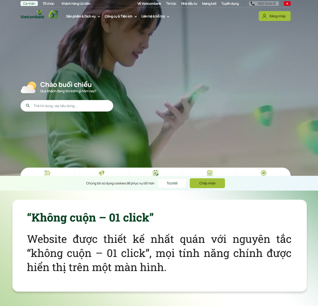 Vietcombank ra mắt website hoàn toàn mới: Hiện đại, thông minh và thân thiện với người dùng - Ảnh 2.