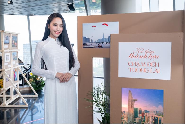 Á hậu Ngọc Hằng lần đầu làm MC giới thiệu những hình ảnh đẹp ngành du lịch Thành phố Hồ Chí Minh tại Bitexco Financial Tower - Ảnh 3.
