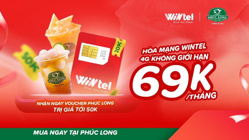 Mạng di động Wintel “bắt tay” Phúc Long tung Siêu gói cước data không giới hạn, tặng hàng ngàn voucher trà sữa - Ảnh 2.