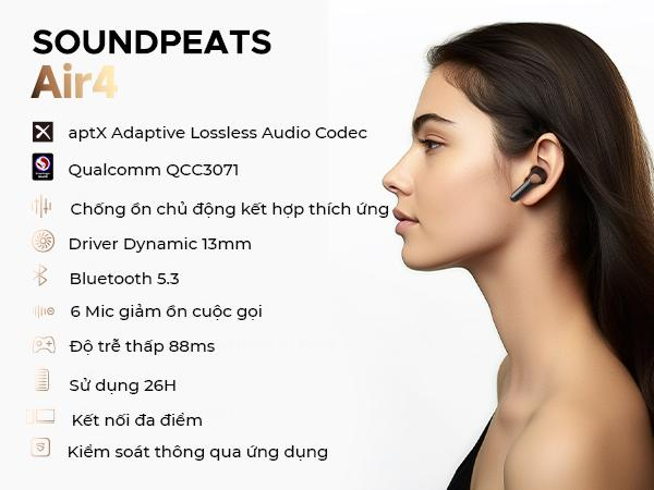 Soundpeats trình làng 2 phiên bản tai nghe Air4 và Air4 Lite cực kỳ ấn tượng - Ảnh 3.