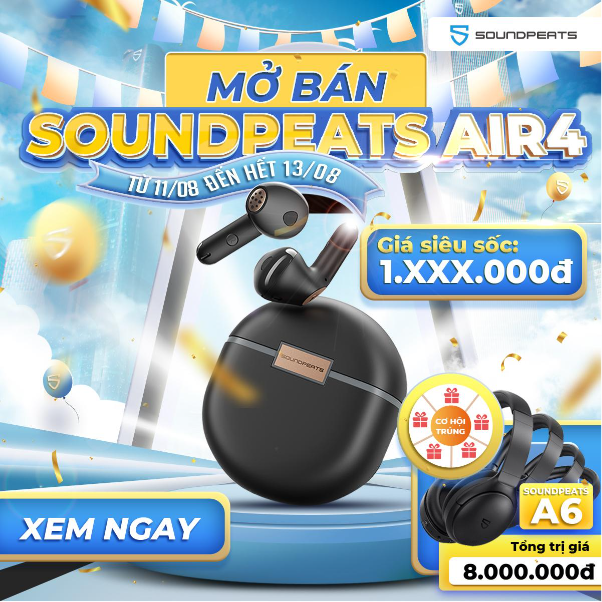 Soundpeats trình làng 2 phiên bản tai nghe Air4 và Air4 Lite cực kỳ ấn tượng - Ảnh 5.