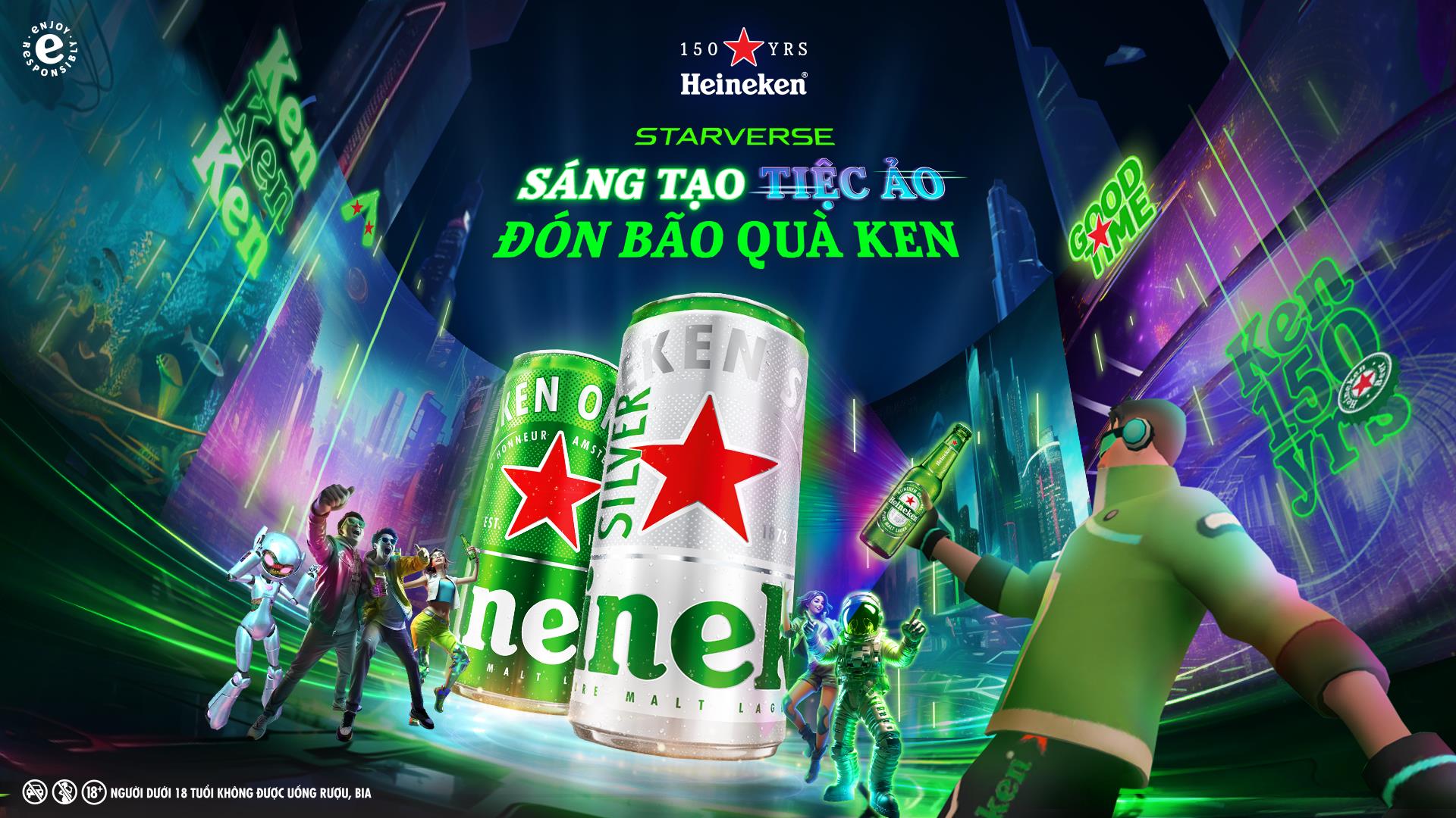 Jun Phạm, Cris Phan cùng giới trẻ tạo không gian đại tiệc tại Starverse, tưng bừng đại tiệc 150 năm cùng Heineken - Ảnh 1.