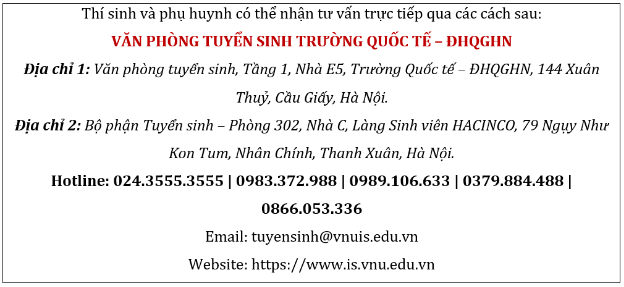 Trường Quốc tế - ĐHQGHN xét tuyển bổ sung năm 2023  - Ảnh 4.