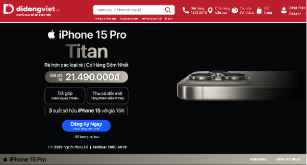 Di Động Việt nối tiếp tuyên tía giá chỉ iPhone 15 Rẻ rộng lớn những loại rẻ mạt - Hình ảnh 2.