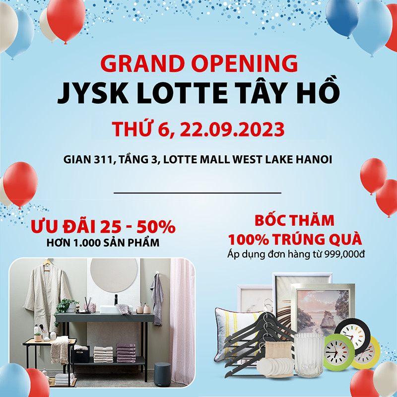 Cửa hàng JYSK tại Lotte Mall West Lake Hanoi khai trương vào ngày 22.9.2023 - Ảnh 4.