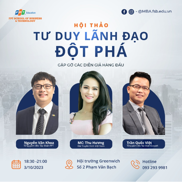 Lãnh đạo Tập đoàn FPT và Ecopark chia sẻ &quot;Tư duy lãnh đạo đột phá&quot; - Ảnh 2.