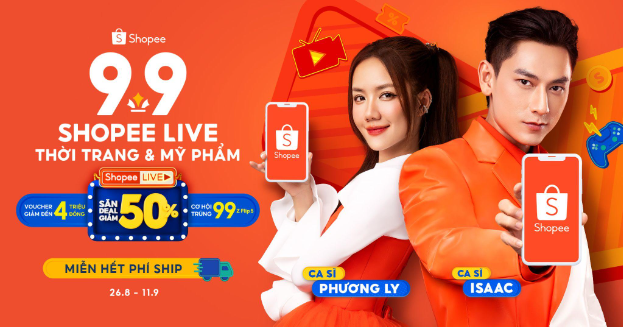 Shopee kết hợp nhiều gương mặt giải trí, tung siêu ưu đãi đón sale 9.9 - Ảnh 2.