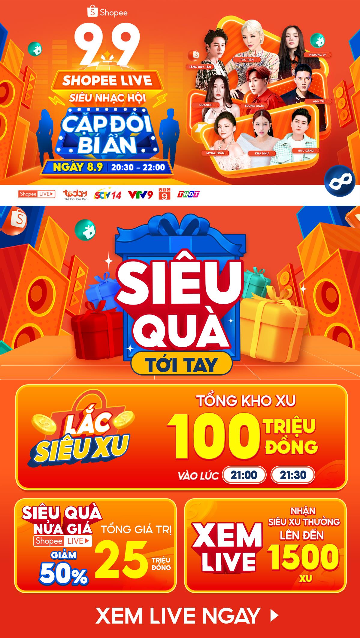 Tóc Tiên và Anh Tú: Bất ngờ nảy lửa trên sân khấu Siêu nhạc hội 99 của Shopee