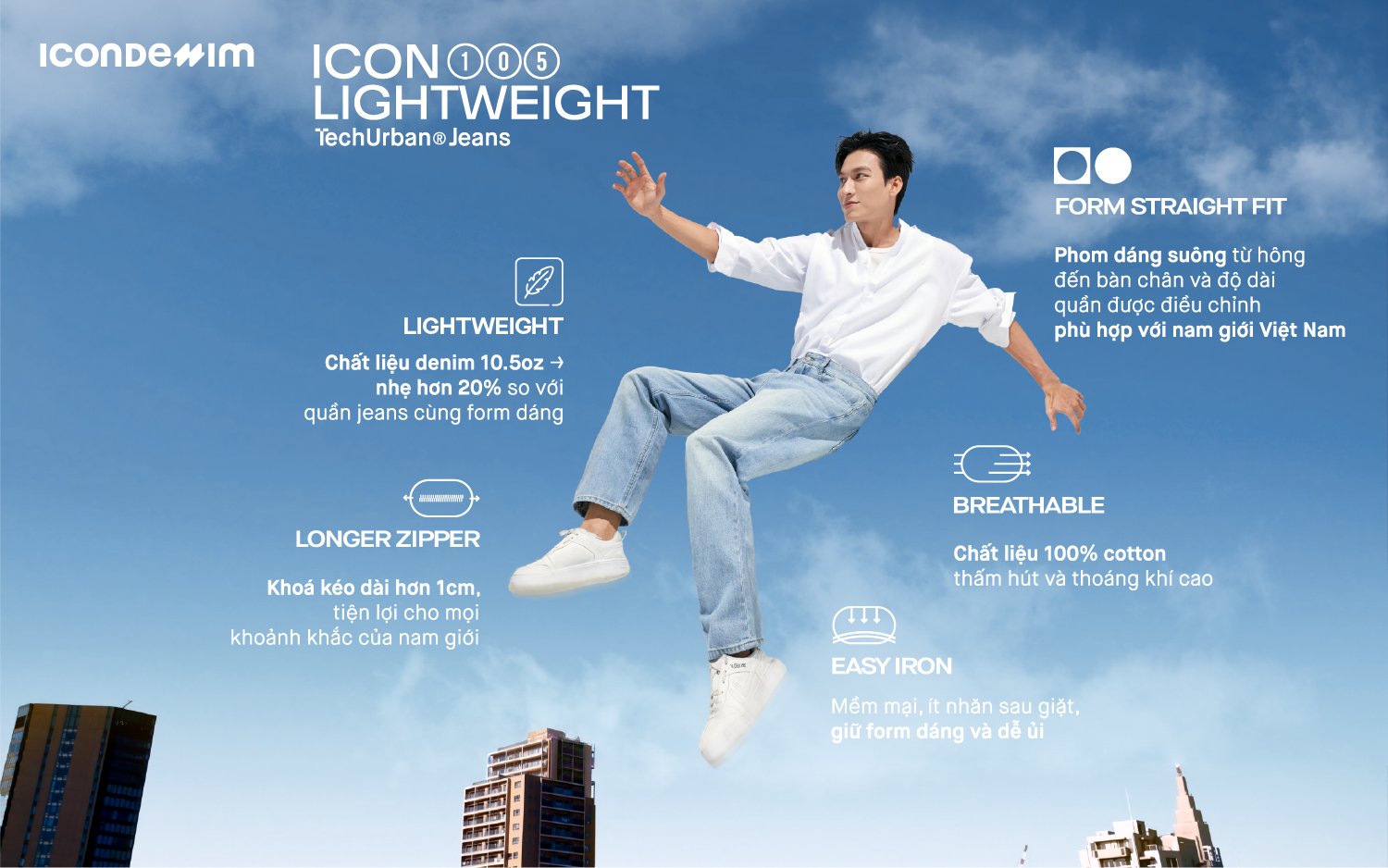 ICONDENIM tiếp tục mở rộng &quot;hệ sinh thái&quot; khi ra mắt dòng jeans ICON105 Lightweight - Ảnh 2.