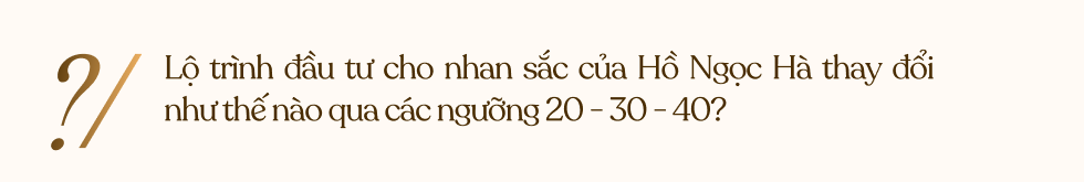 Hồ Ngọc Hà: Hưởng thụ và làm đẹp là cần thiết