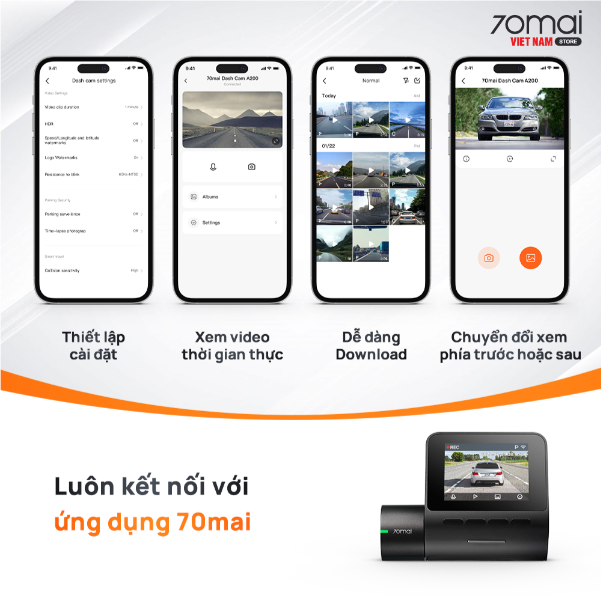 Khám phá camera hành trình 70mai A200 ghi hình trước sau giá rẻ - Ảnh 6.