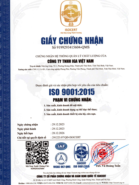 Nội thất IGA đạt chứng nhận ISO 9001:2015 - Bước tiến chất lượng quan trọng - Ảnh 1.