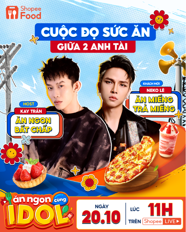 20.10 này, hội thực thần có hẹn với cặp anh tài Neko Lê - Kay Trần tại livestream ShopeeFood - Ảnh 2.