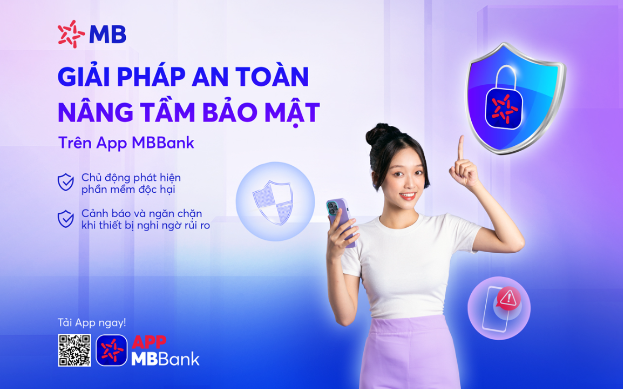 App MBBank chủ động chặn phần mềm độc hại chiếm quyền trên điện thoại - Ảnh 1.