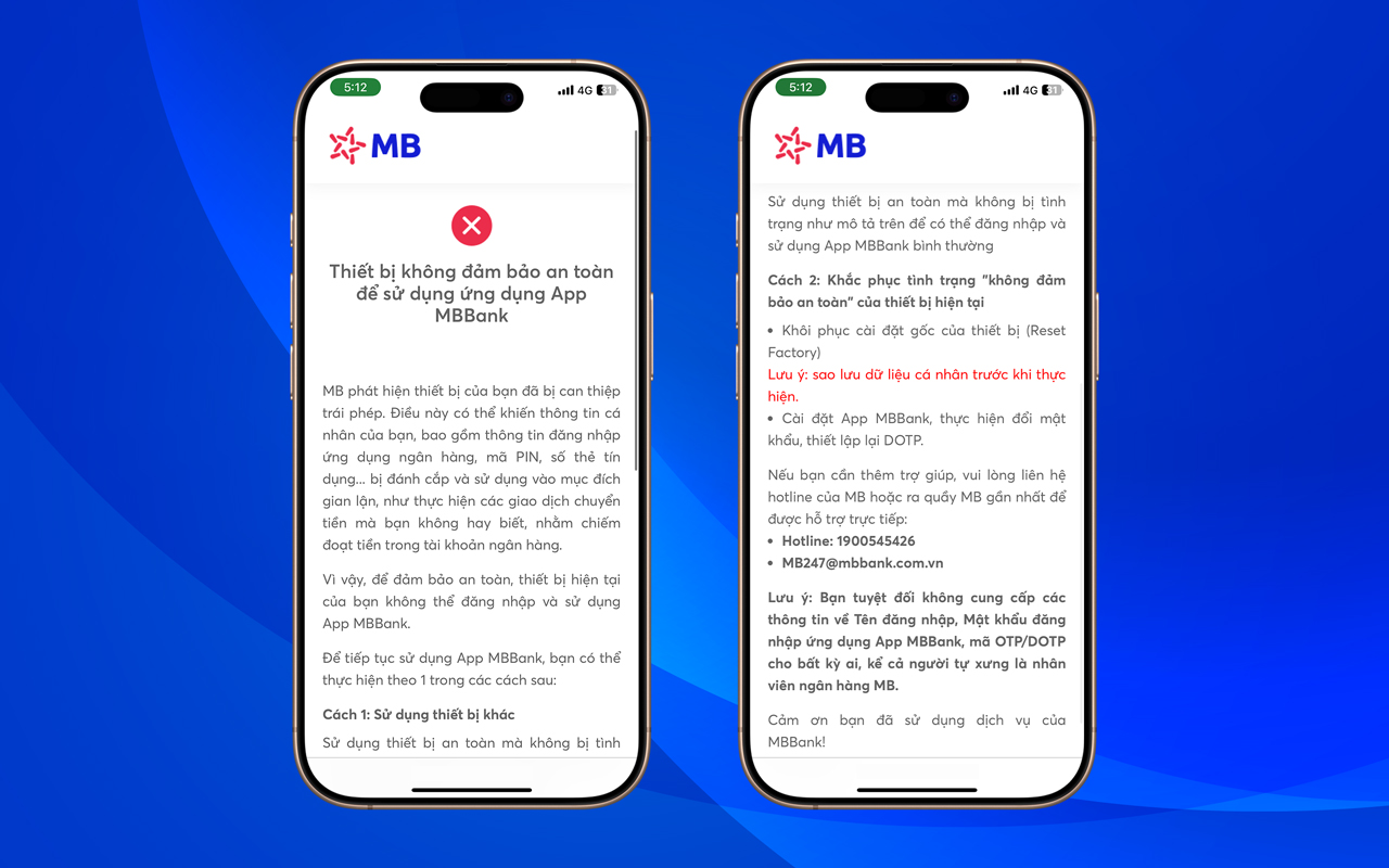 App MBBank: chặn phần mềm độc hại, giúp bảo vệ hơn 20 tỷ đồng- Ảnh 2.