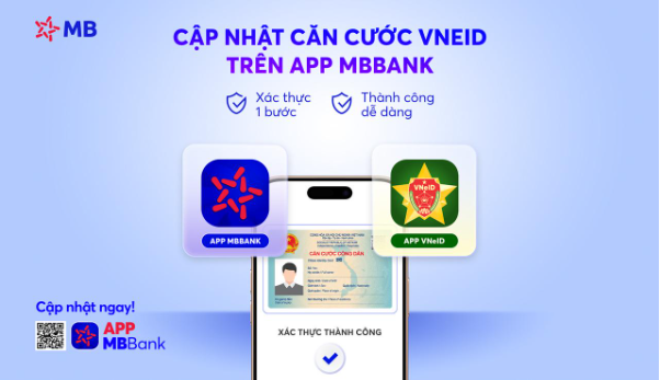 MB hỗ trợ khách hàng cập nhật căn cước qua tài khoản VNeID - Ảnh 1.