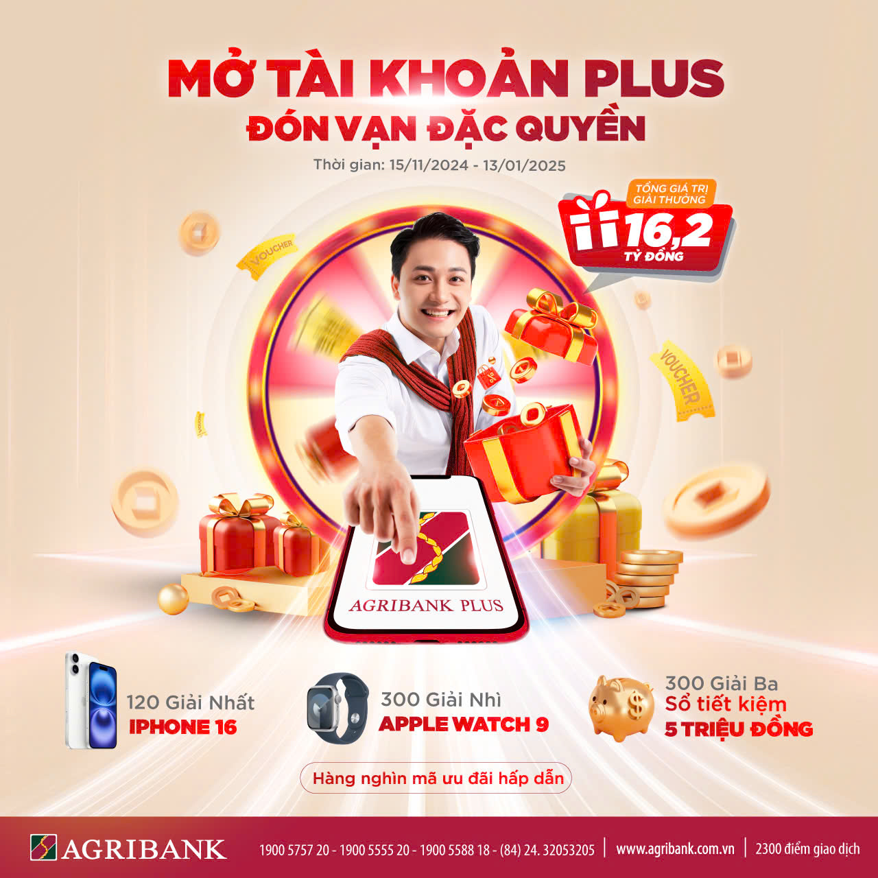 Thu thập sinh trắc học trên Agribank Plus - Cơ hội rinh iPhone 16 mỗi ngày- Ảnh 2.