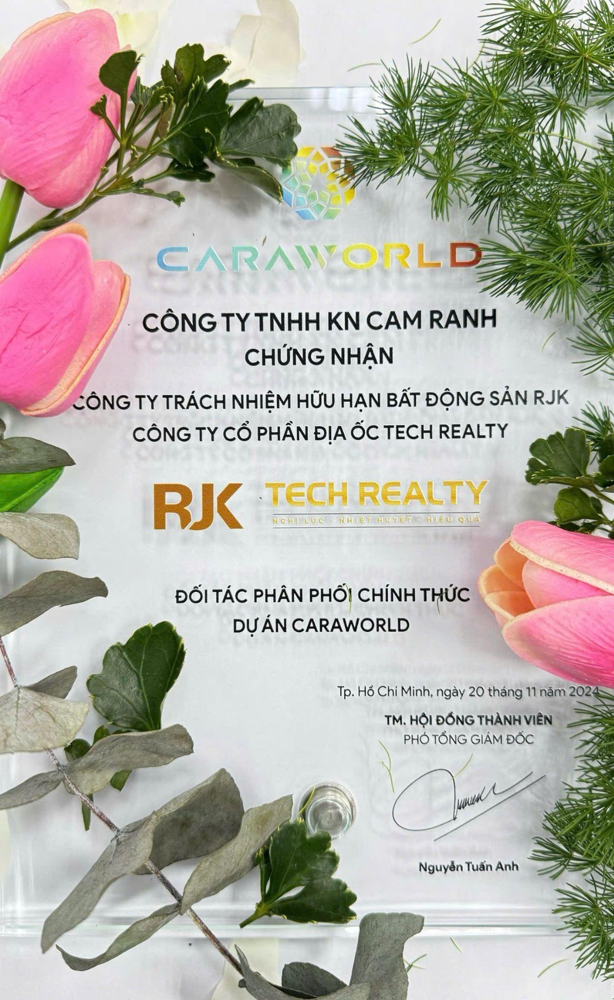 Địa ốc Tech Realty trở thành đối tác phân phối chiến lược dự án CaraWorld Cam Ranh - Ảnh 1.