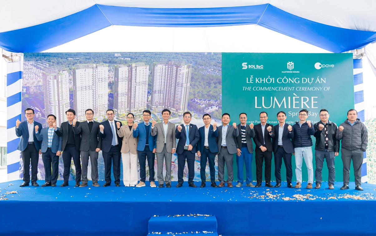 SOL E&C của ông Nguyễn Bá Dương khởi công dự án Lumière Springbay của Masterise Homes- Ảnh 1.