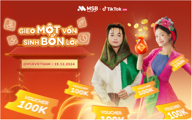 Săn ngàn quà tặng hấp dẫn trên TikTok livestream của MSB - Ảnh 1.