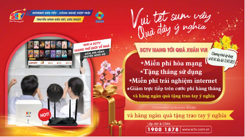 Cú hích đầu năm 2025: SCTV tung combo chất phát ngất tiện ích nhân đôi  - Ảnh 1.