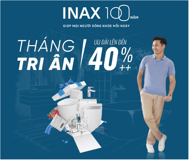 Kỷ niệm 100 năm thành lập, INAX tung chiến dịch khuyến mãi lớn tại hệ thống cửa hàng chính hãng - Ảnh 2.